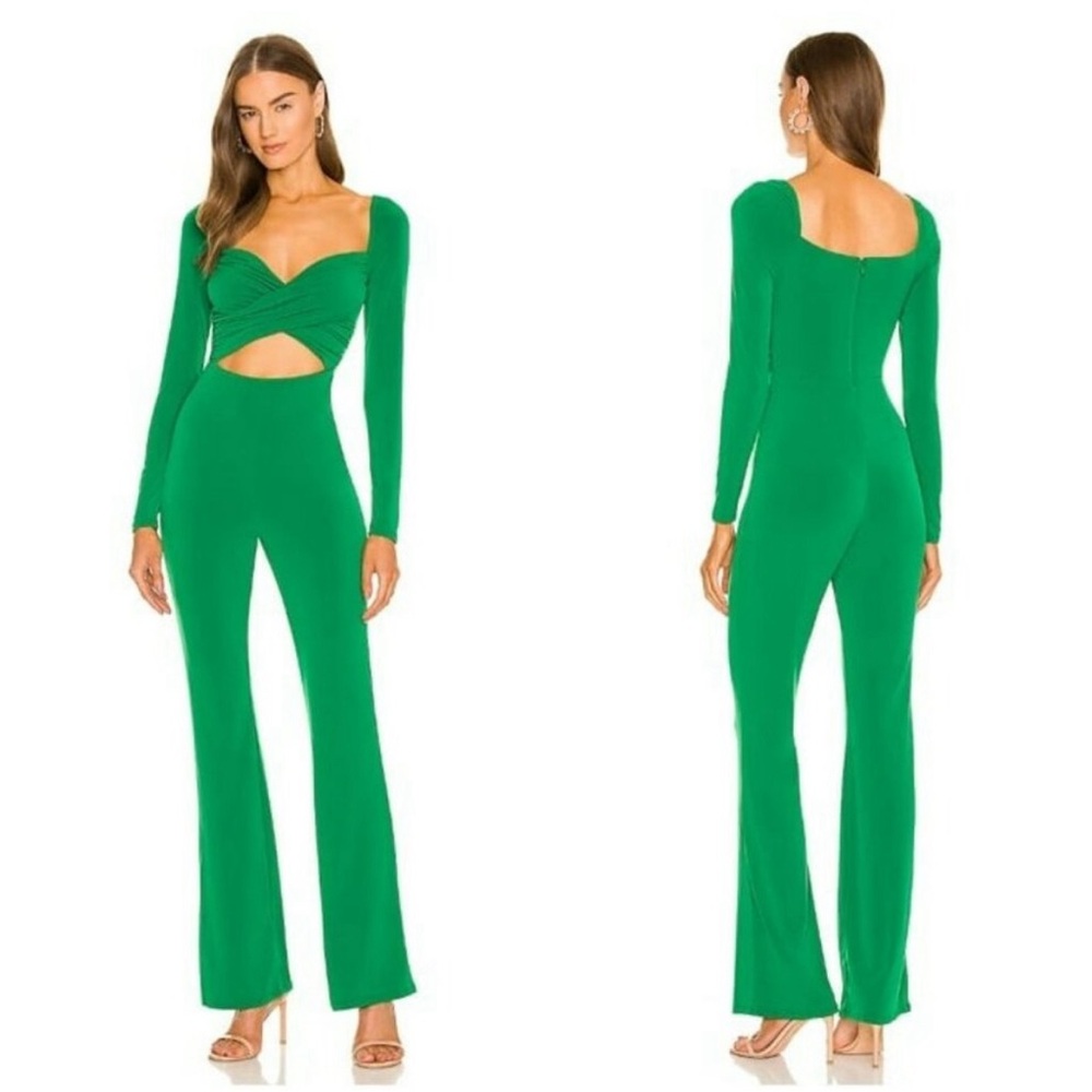 Michael Costello Green Chic Jumpsuit